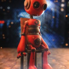 Abandoned Robot						 Free 3D Model