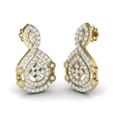 Earrings with diamonds 81 3D Model