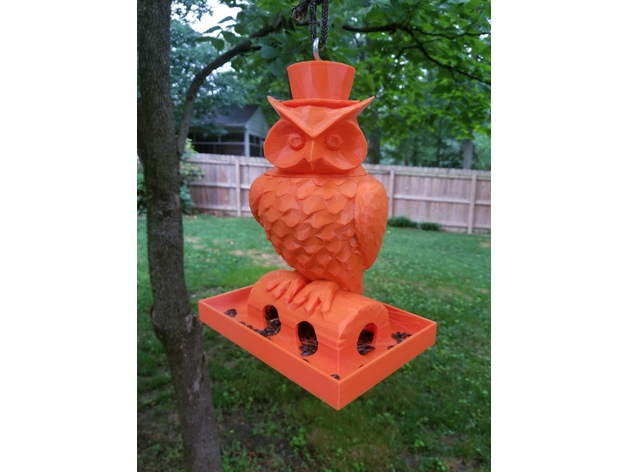 Owl Birdfeeder 3D Print Model