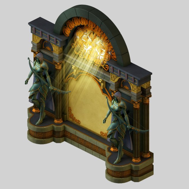 Human Ranger Area – Wall 02 3D Model