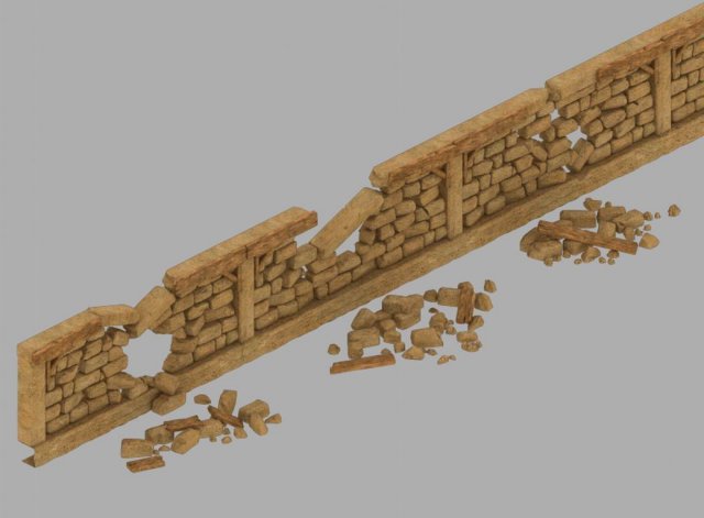 Desert Palace – Broken Wall 3D Model