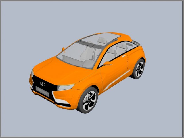 Lada XRay 2014 Concept 3D Model