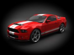 Ford Mustang Shelby GT500 2011 3D Model