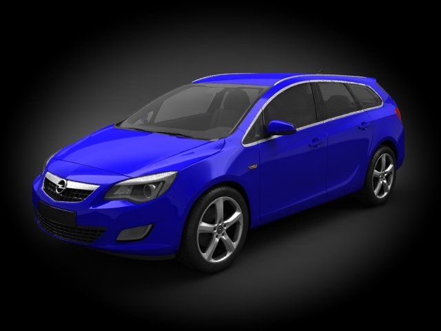 Opel Astra 2012 Touring 3D Model