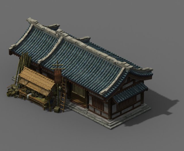 Journey to the West – bamboo shop 3D Model