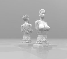Female Sci-Fi Bust 3D Model