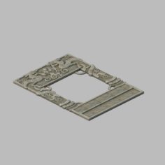 The main city – the city gate – ground relief 3D Model