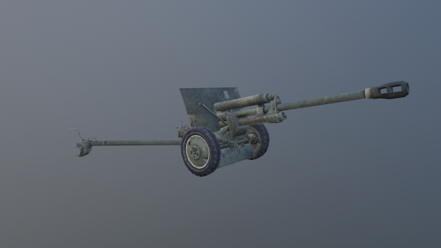 ZIS 3 76mm 3D Model