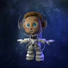 Spaceman Boy 3D Model