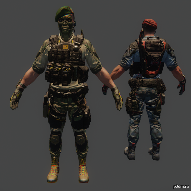 ghost soldier 3D Model