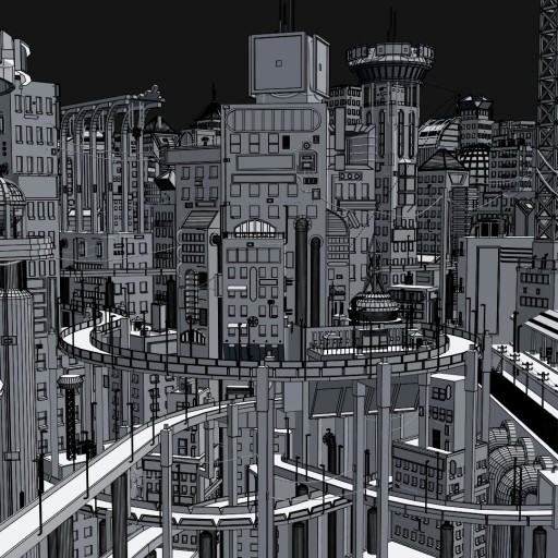 Cyberpunk City Free 3d Model 3dhuntco - free 3d models of cities