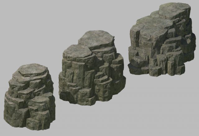 Tongtianhe – Quartet stone 03 3D Model