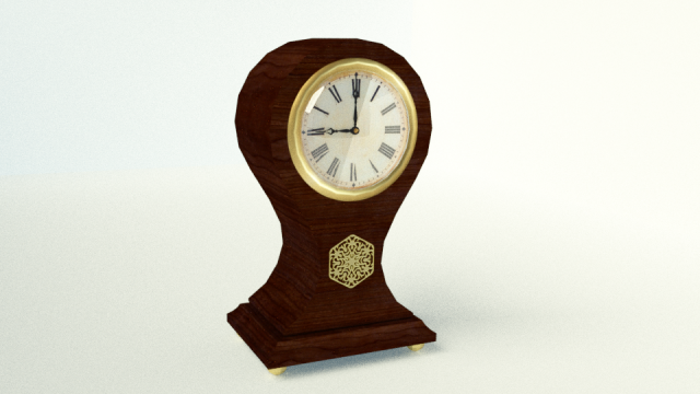 Antique Vintage Clock 3D Model