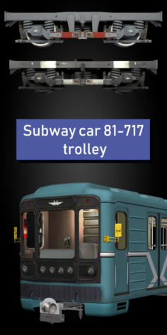81-717 car trolley 3D Model