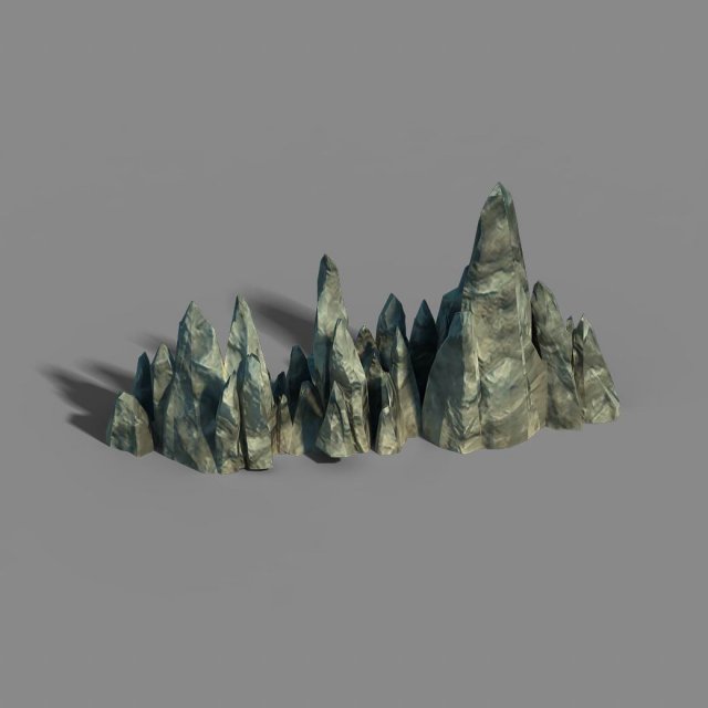 Ice chamber – stone material -02 3D Model