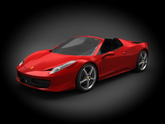 Ferrari 458 Spyder 2012 3D Model