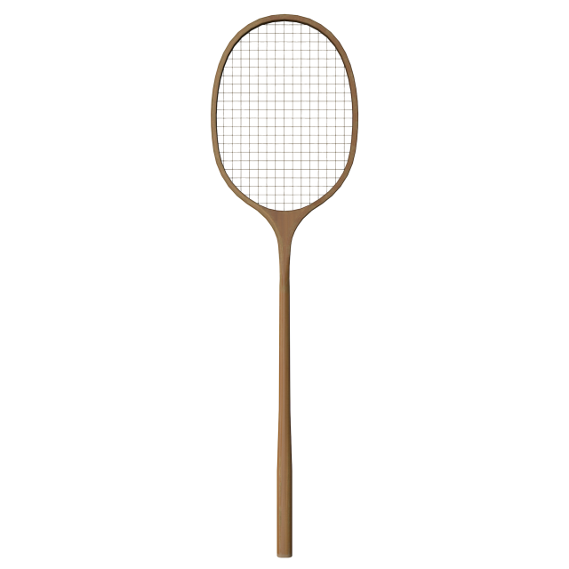 Old Tennis Racket 3D Model