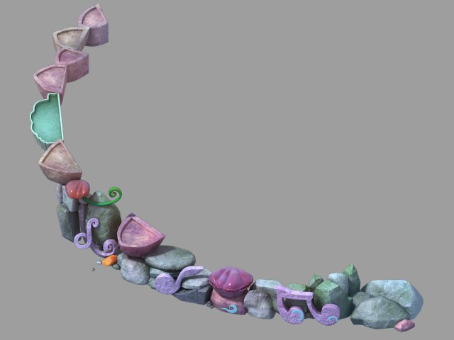 Disney – Seaside Stone 02 3D Model