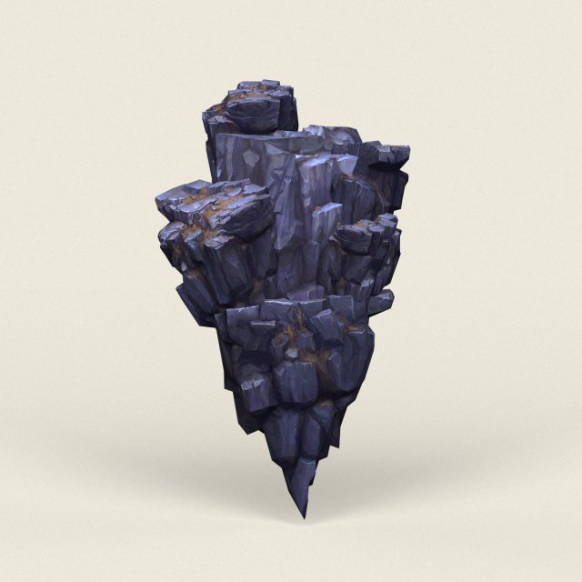 Low Poly Stone Rock 12 3D Model
