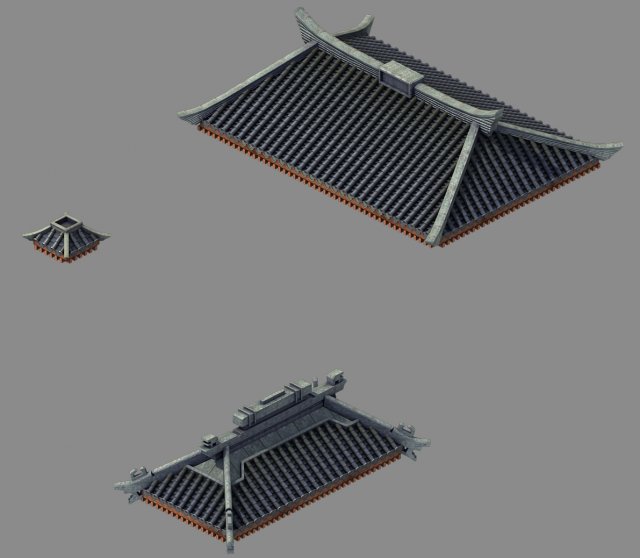 Building – Decoration – Roof 12 3D Model