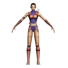 Game 3D Character – Female Archer 01 3D Model
