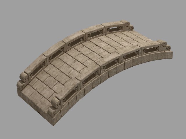 City – Stone Bridge 65 3D Model