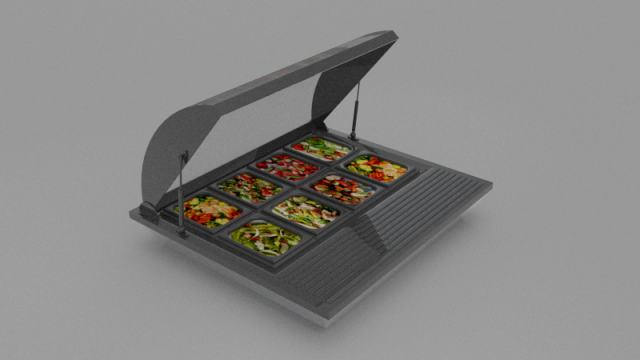 Salad Counter 3D Model