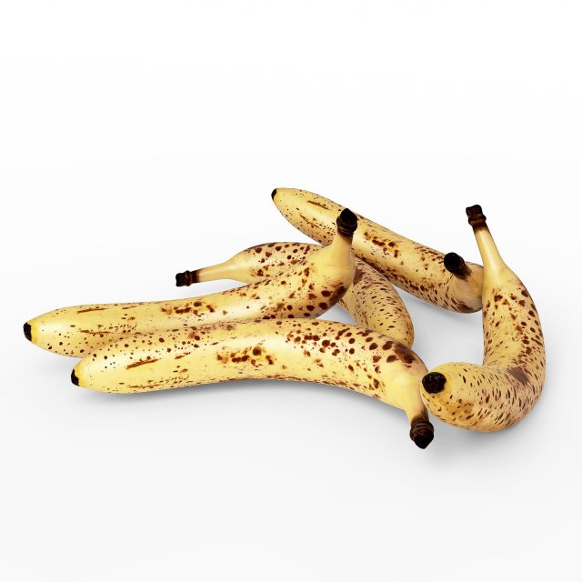 3D Realistic Old Banana model 3D Model