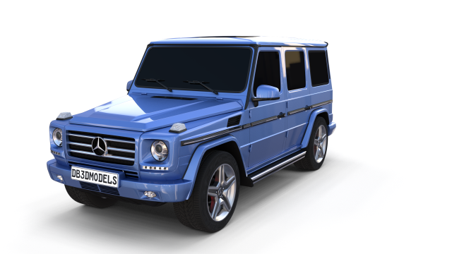 Mercedes Benz G Class Blue 3D Model