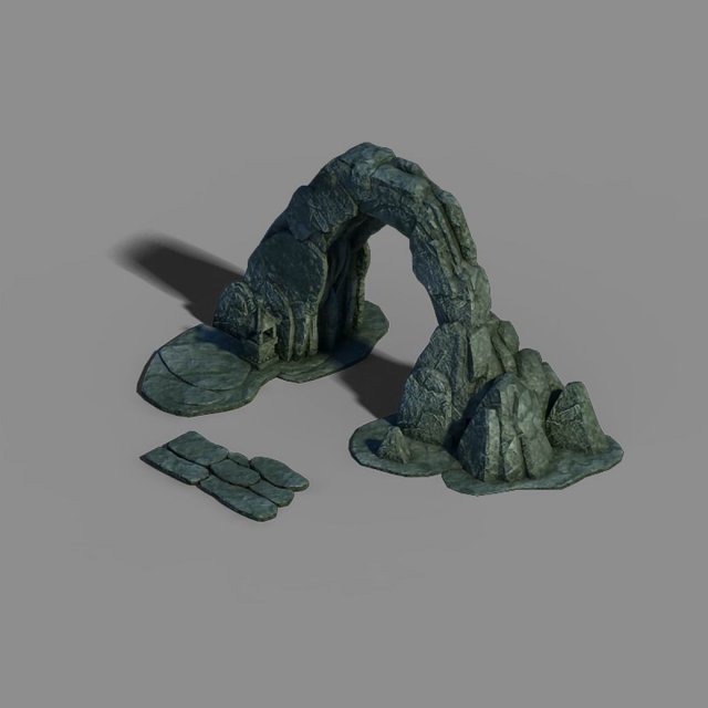 Gangs demon gang – stone arch 3D Model