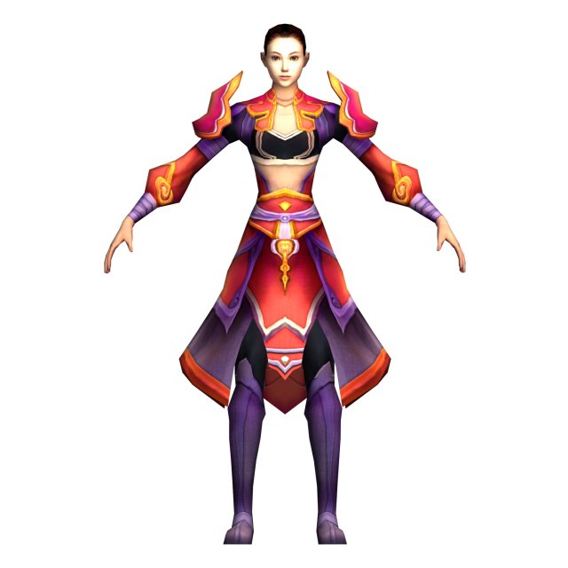 Game 3D Character – Apsara 04 3D Model