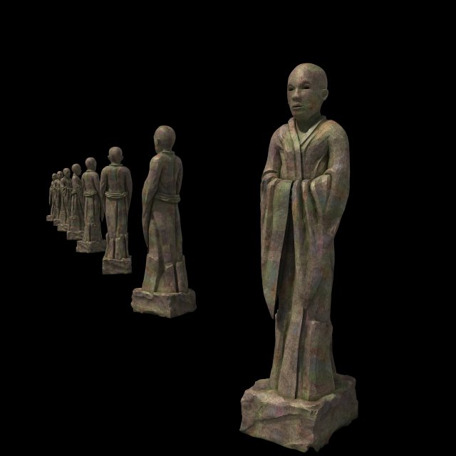 Standing Buddha 3D Model