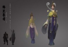 Low poly 3D Women – The Venerable Buddha 3D Model