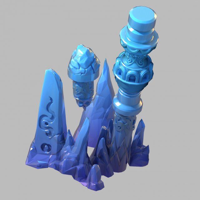 Immortal flow station – column 2 3D Model