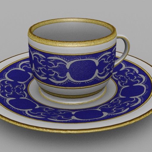 Old fancy cup						 Free 3D Model