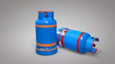 Gas Cylinders Industrial Tank 3D Model