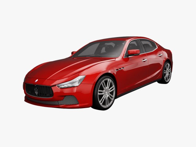 Maserati Ghibli 2014 3D Model