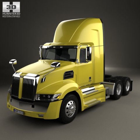 Western Star 5700XE Day Cab Tractor Truck 2014 3D Model