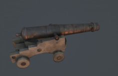 Old Cannon 3D 3D Model