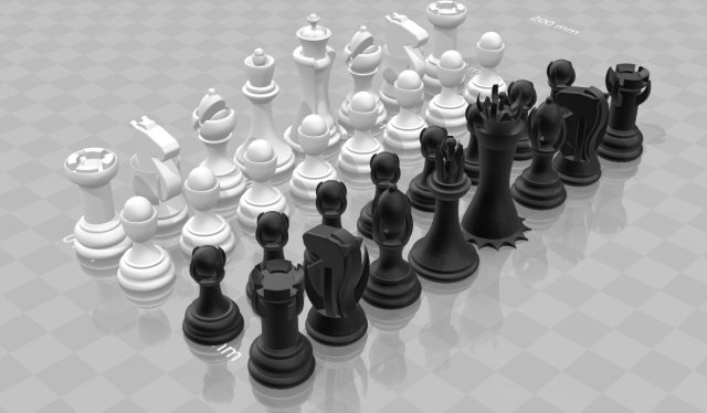 Evil Chess 3D Model