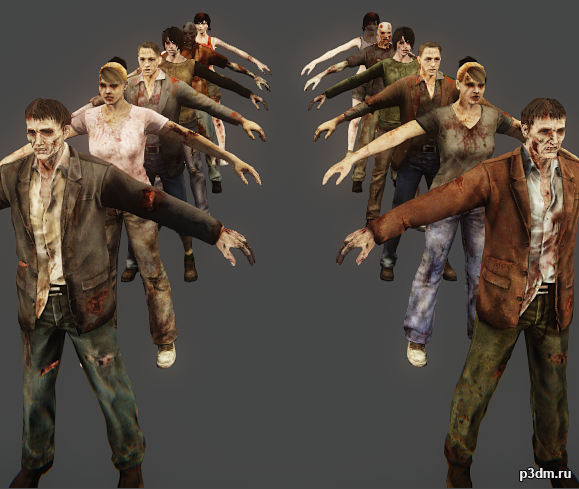 Zombie Pack -REORC 3D Model