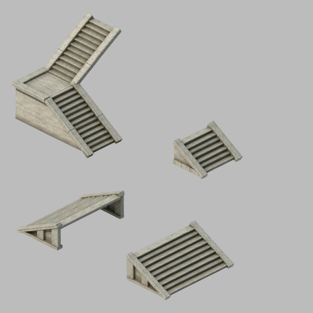 Building Accessories – Stairs 2701 3D Model