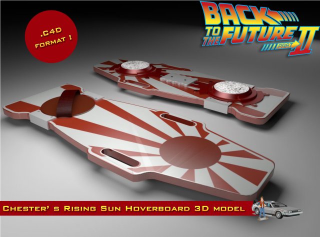 Chester Whitey Noguras Rising Sun Hoverboard 3D Model