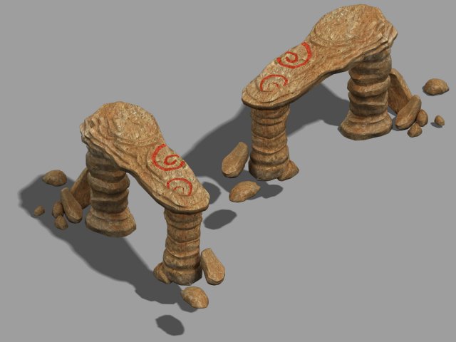 Desert – Mountain – Wind Stone 09 3D Model