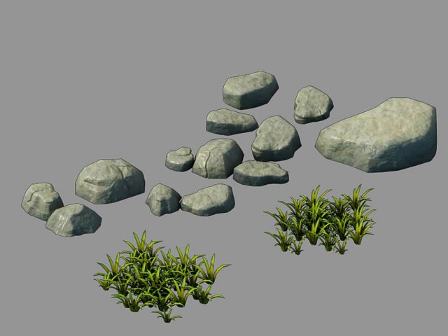 Forgetful Forest – Stone 91 3D Model