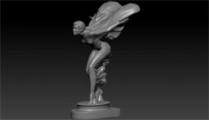 Goddess decoration on the hood 3D Model