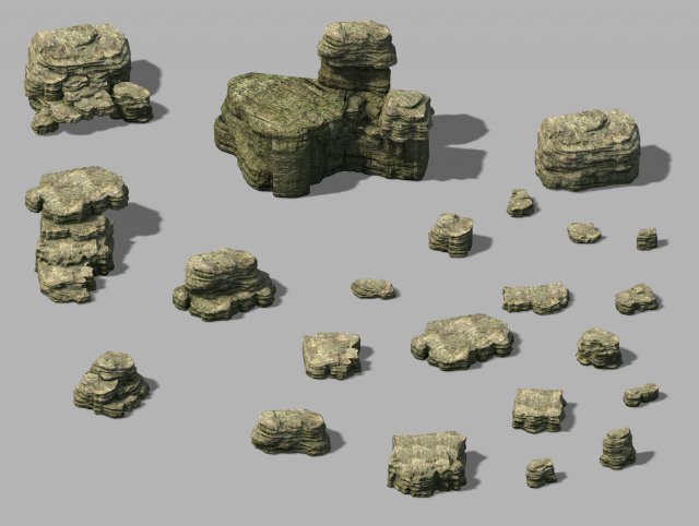 Mountain Hengshan – Mountain Rock Group 02 3D Model