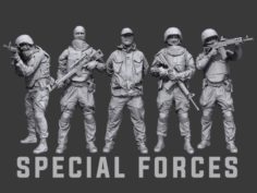 Lowpoly Special Forces Pack 3D Model