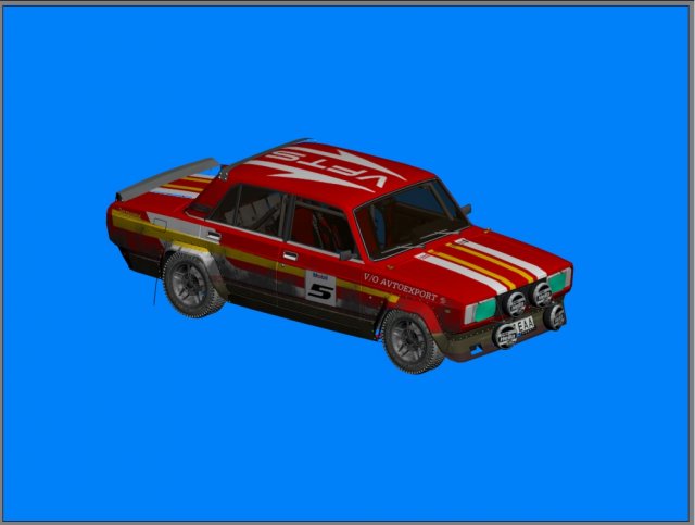 VAZ 2105 Rally VFTS 3D Model