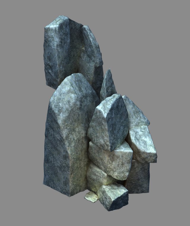 Mountain interior – stone 1 3D Model